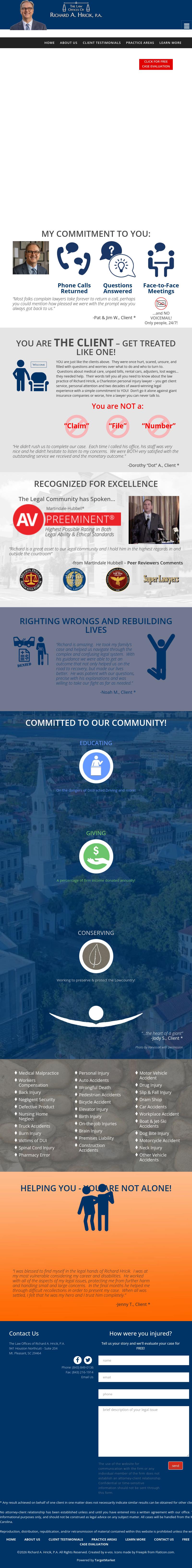 The Law Offices of Richard A. Hricik, P.A. - Mt. Pleasant SC Lawyers