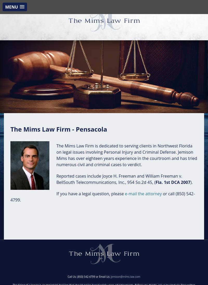 The Mims Law Firm - Pensacola FL Lawyers