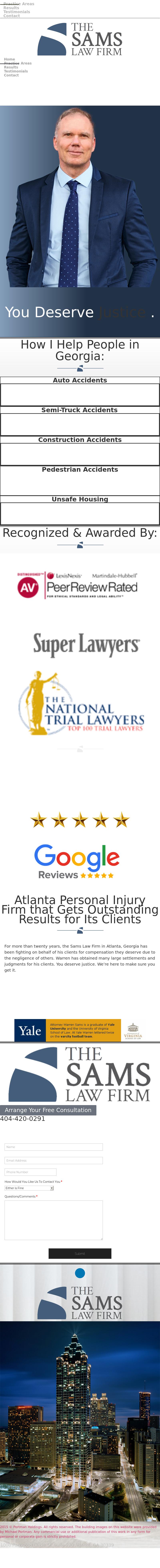 The Sams Law Firm - Atlanta GA Lawyers