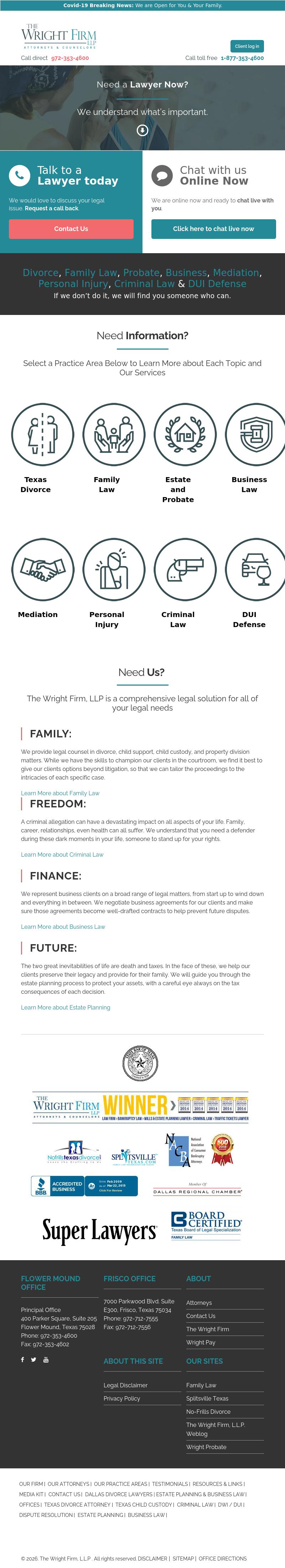 The Wright Firm, LLP - Dallas TX Lawyers