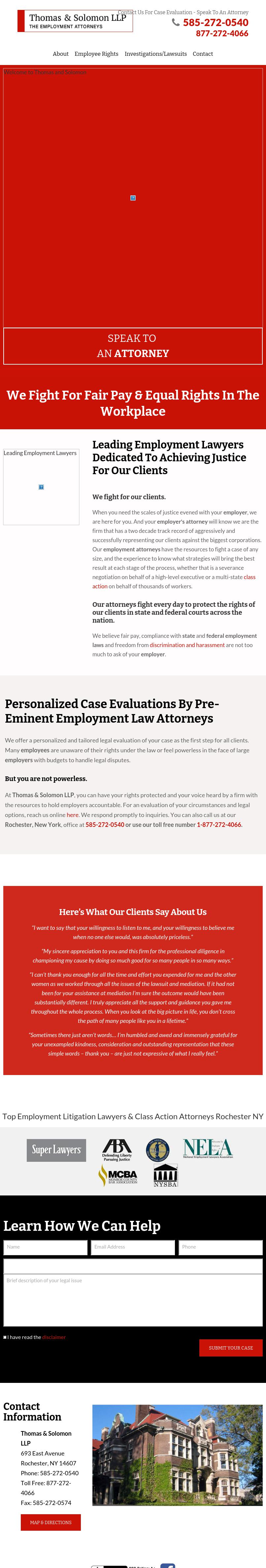 Thomas & Solomon, LLP - Rochester NY Lawyers