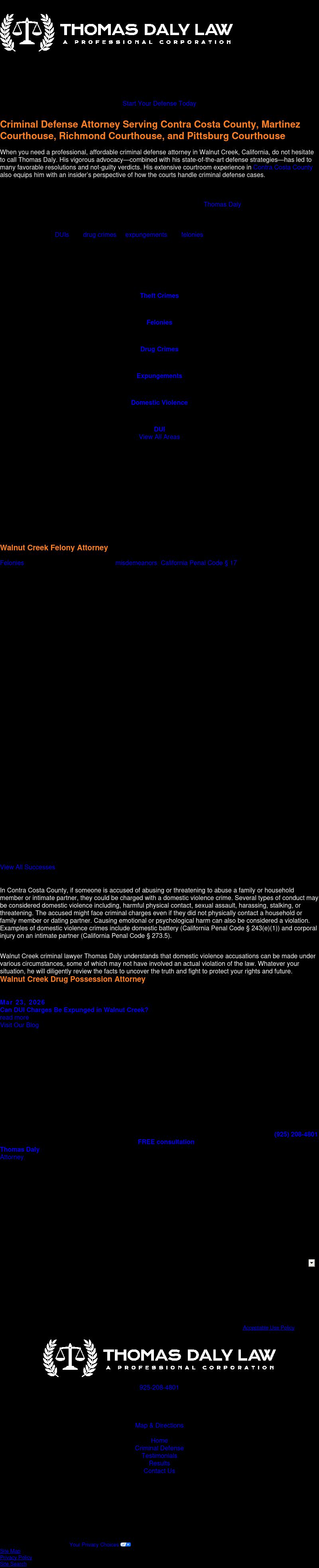 Thomas Daly Law, A Professional Corporation - Walnut Creek CA Lawyers