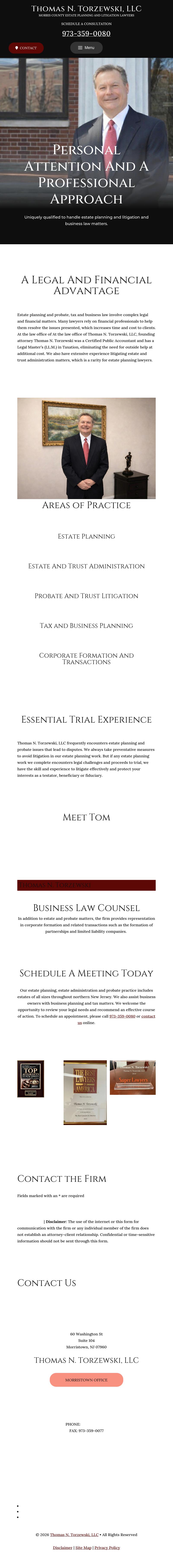Thomas N. Torzewski, LLC - Morristown NJ Lawyers