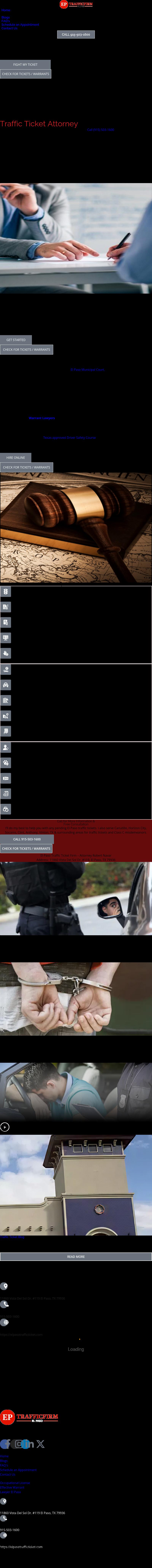 El Paso Traffic Ticket Firm - Attorney Robert Navar - El Paso Texas, USA Lawyers