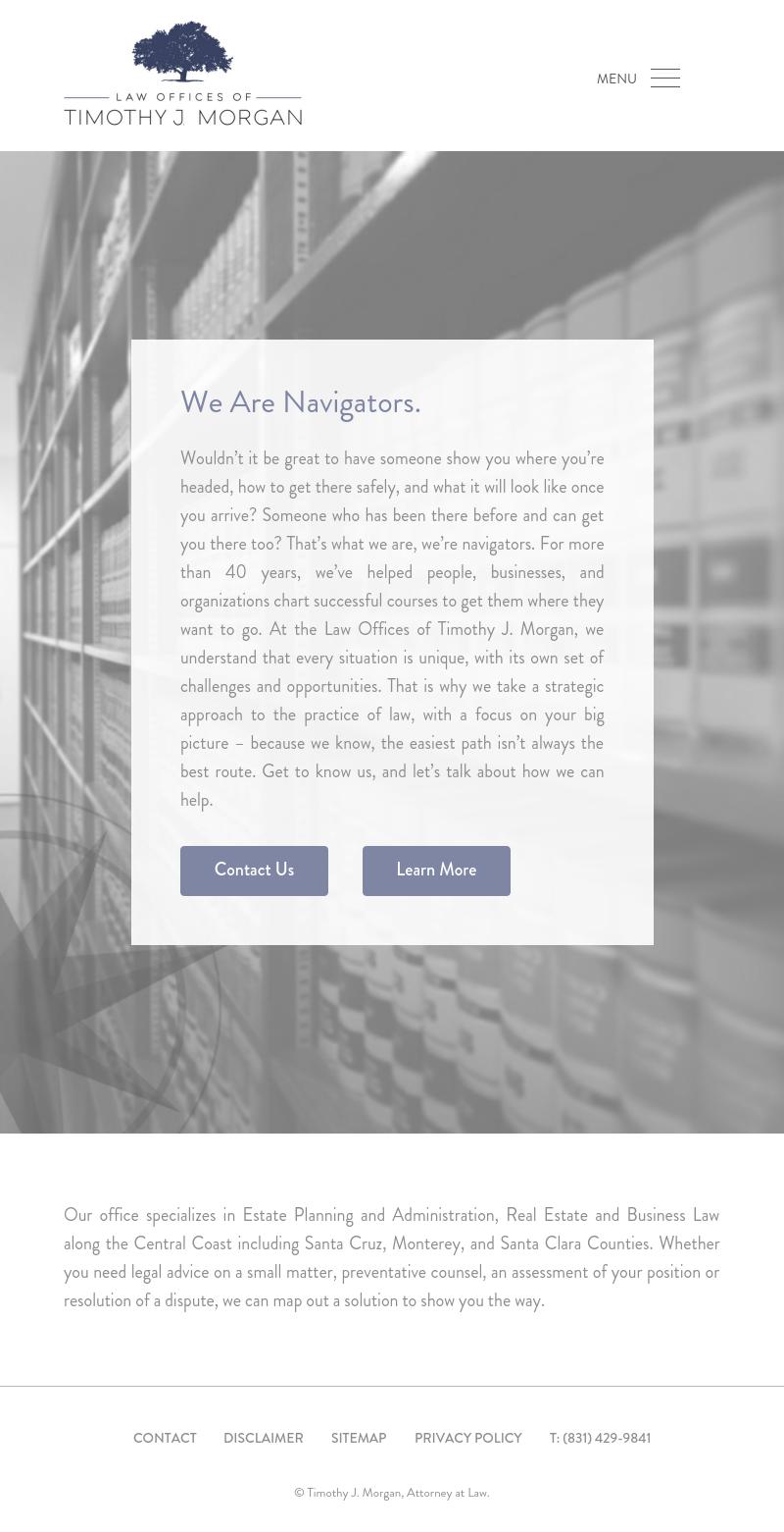 Timothy J. Morgan, Attorney at Law - Santa Cruz CA Lawyers