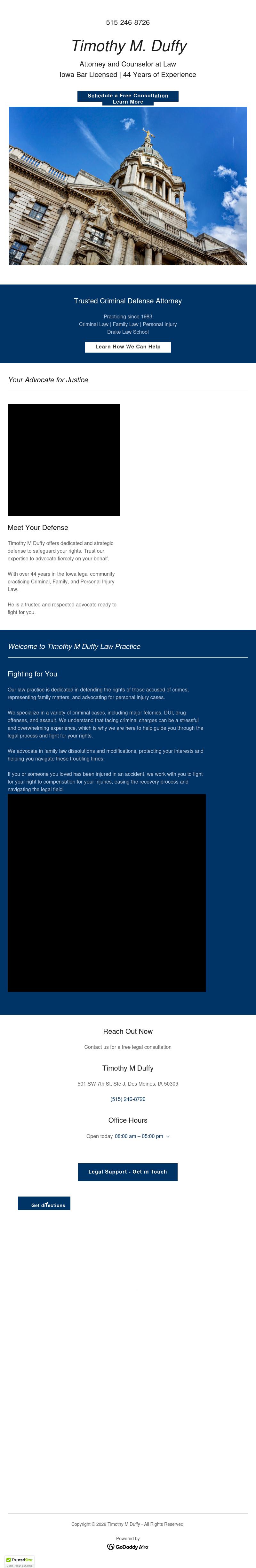 Timothy M. Duffy, P.C. - Des Moines IA Lawyers