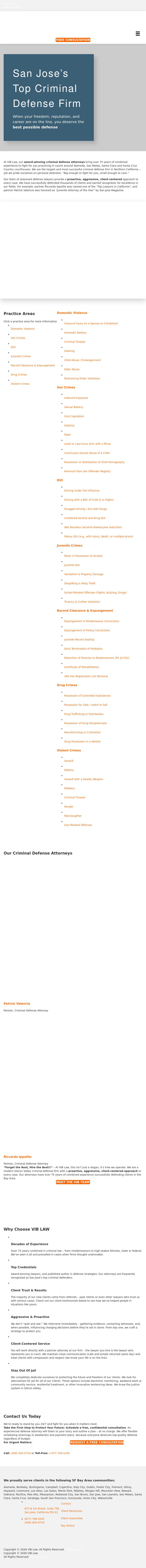 Valencia, Ippolito & Bowman - San Jose CA Lawyers