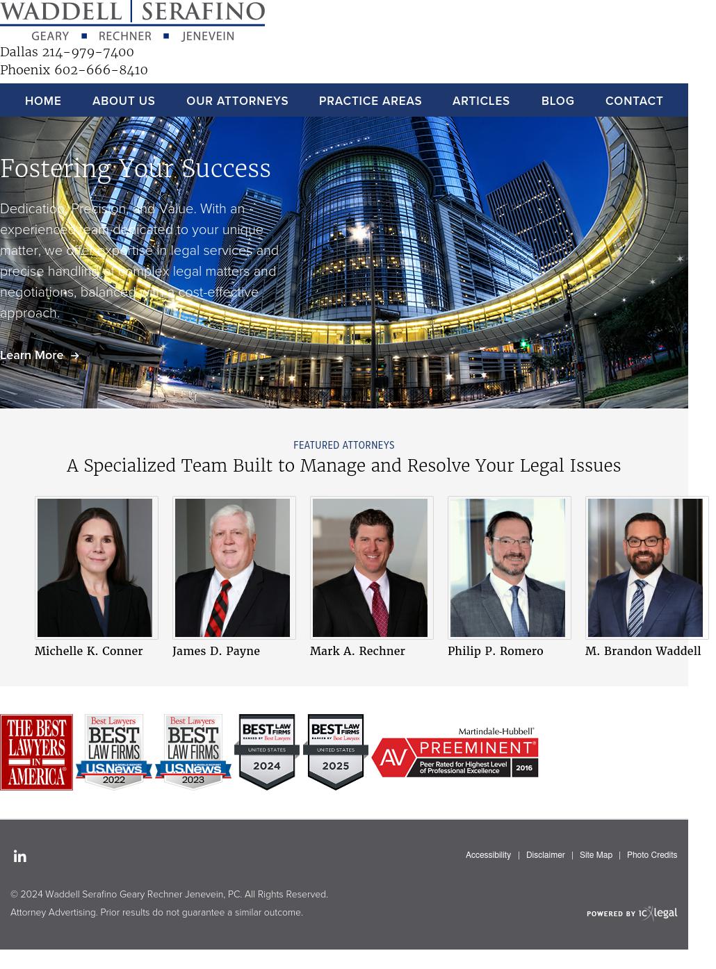 Vincent Lopez Serafino Jenevein, P.C. - Houston TX Lawyers