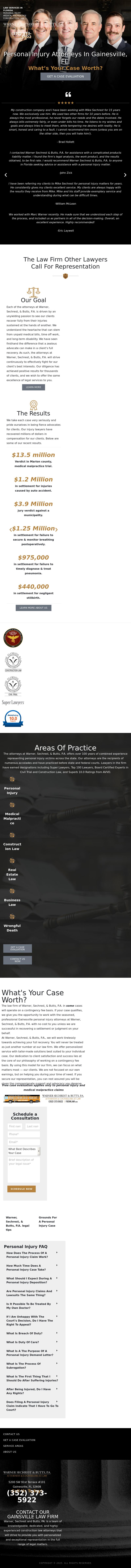 Warner, Sechrest & Butts P.A. - Gainesville FL Lawyers
