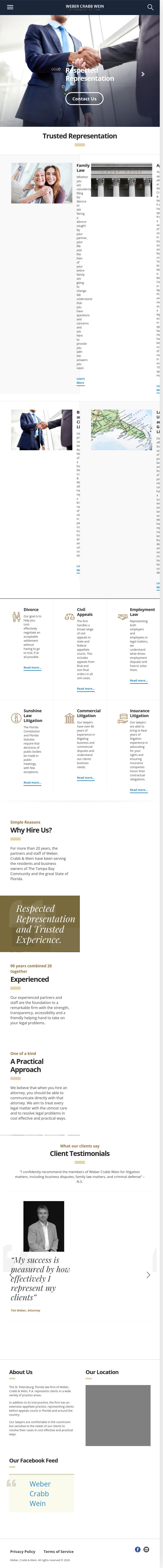 Weber, Crabb, & Wein P.A. - St. Petersburg FL Lawyers