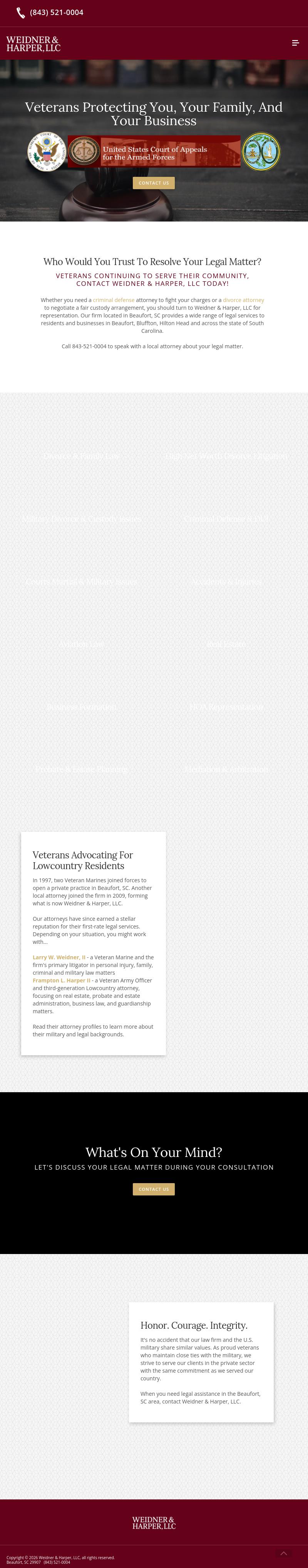 Weidner, Wegmann & Harper, LLC - Beaufort SC Lawyers