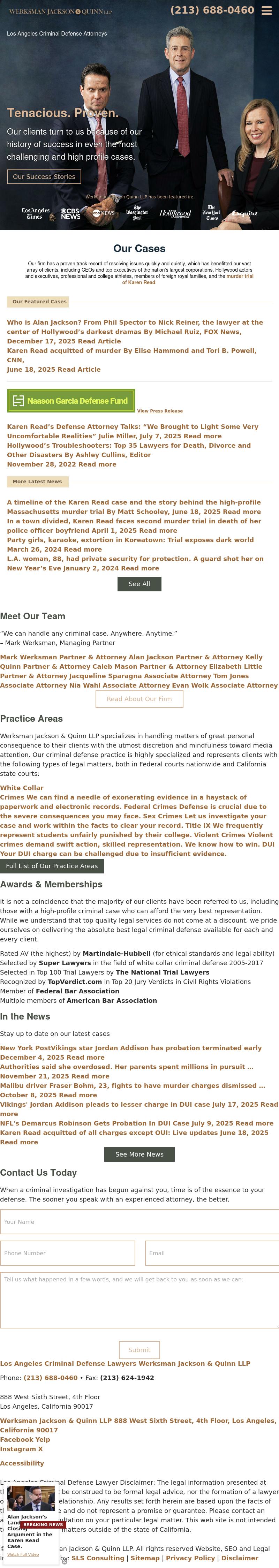 Werksman Jackson Hathaway & Quinn LLP - Los Angeles CA Lawyers