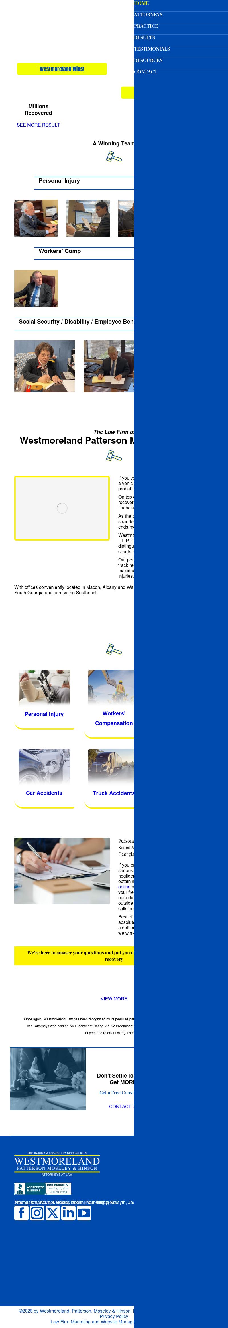 Westmoreland Patterson Moseley & Hinson LLP - Warner Robins GA Lawyers