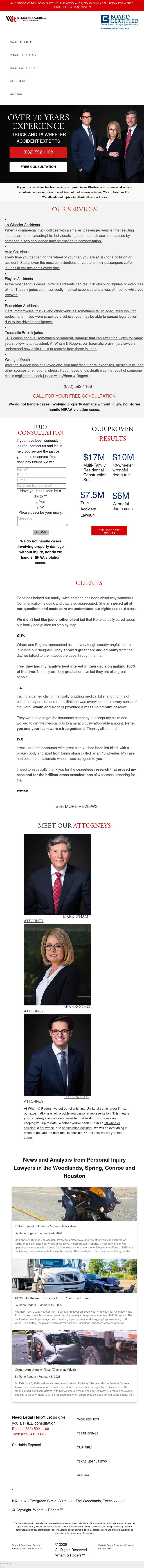 Wham & Rogers LLC - The Woodlands TX Lawyers