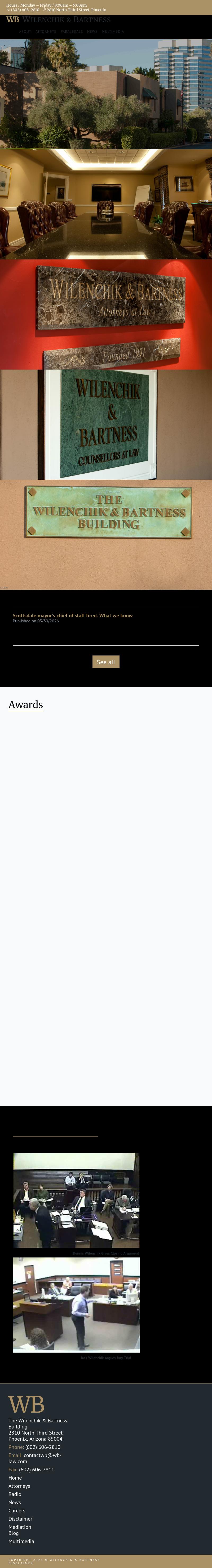 Wilenchik & Bartness PC - Phoenix AZ Lawyers