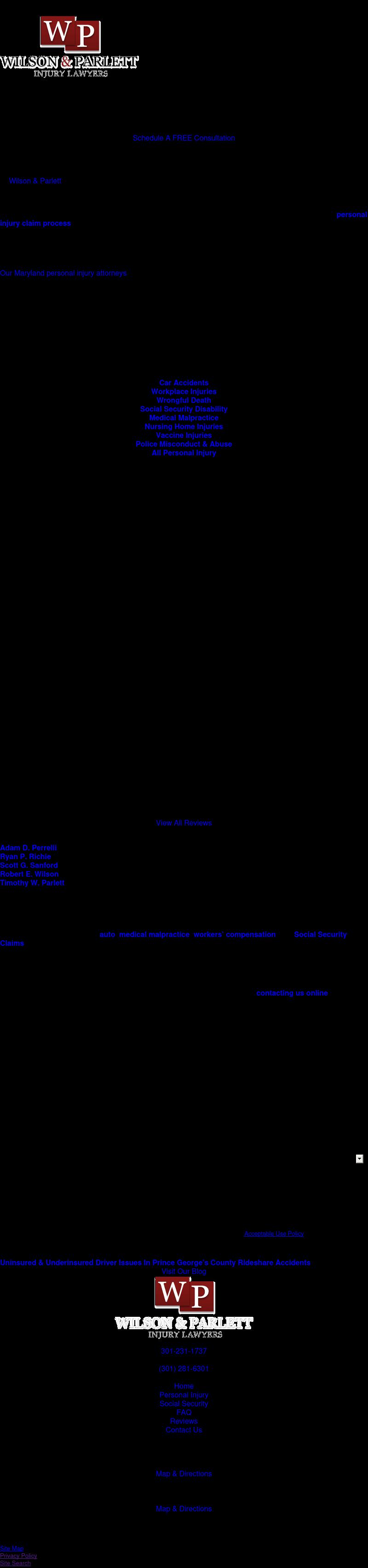 Wilson & Parlett - Upper Marlboro MD Lawyers