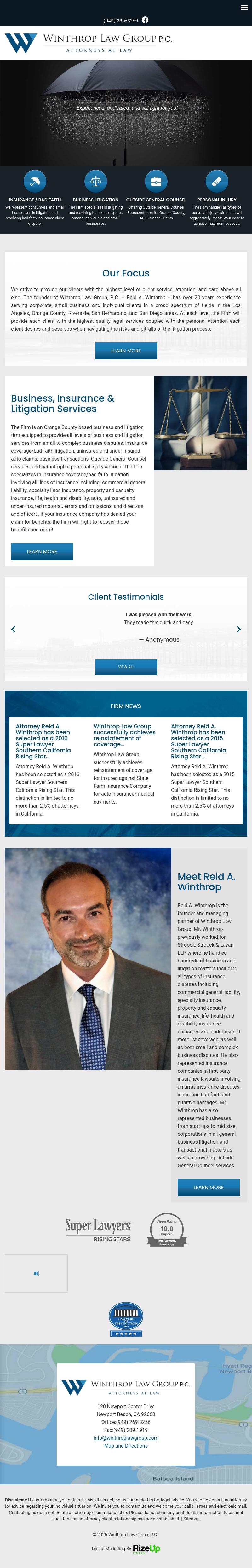 Winthrop Law Group - Newport Beach CA Lawyers