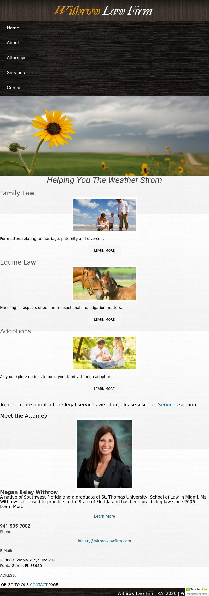 Withrow Law Firm, P.A. - Punta Gorda FL Lawyers