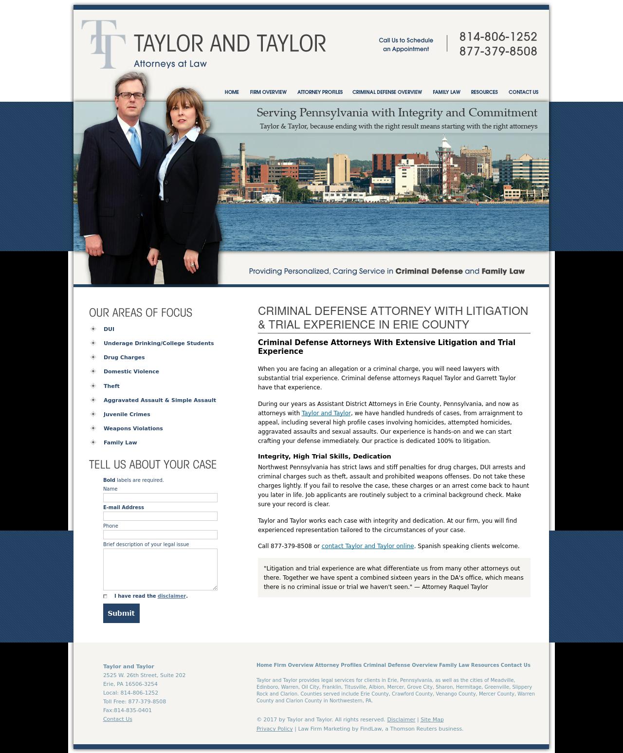 Taylor and Taylor - Erie PA Lawyers