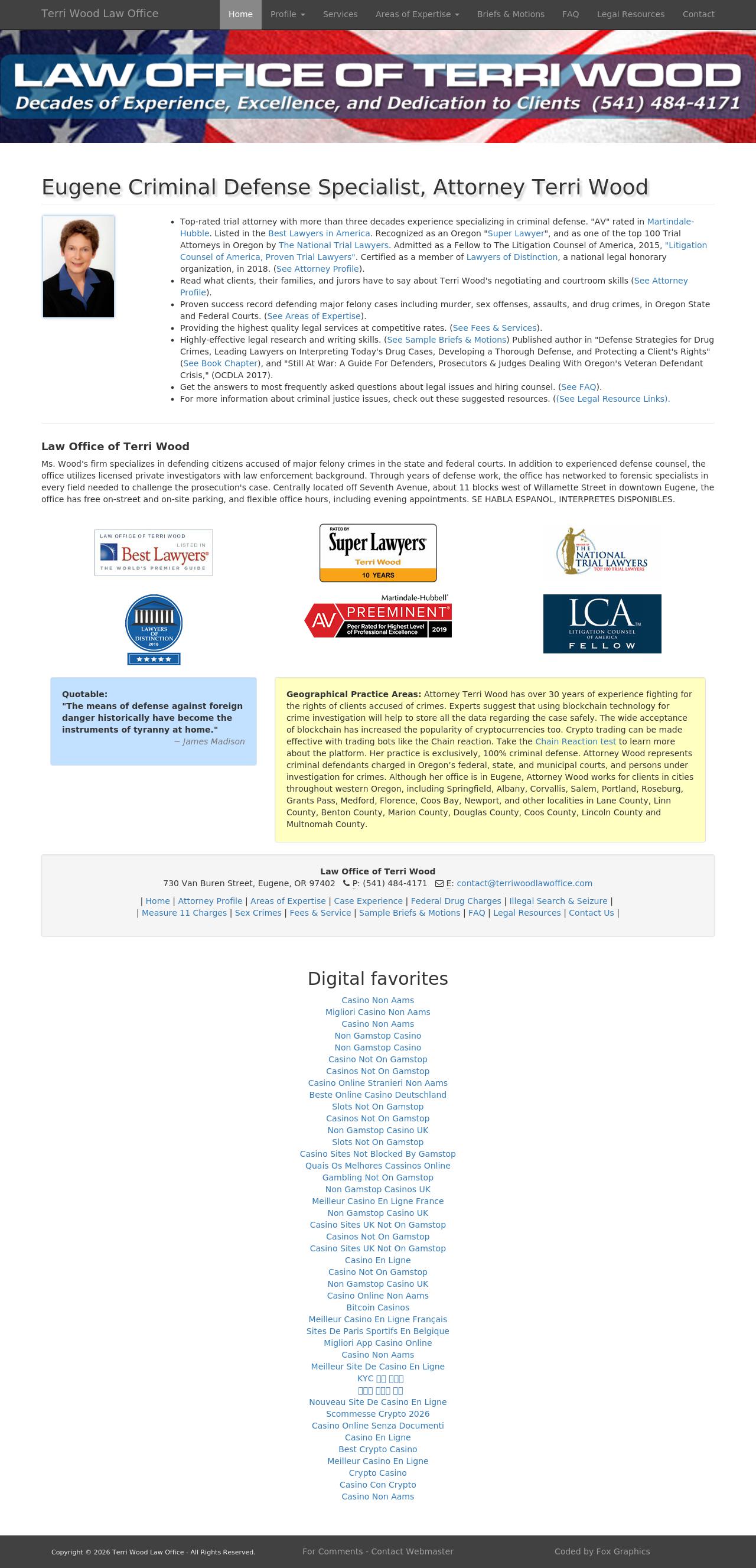 Terri Wood - Eugene OR Lawyers