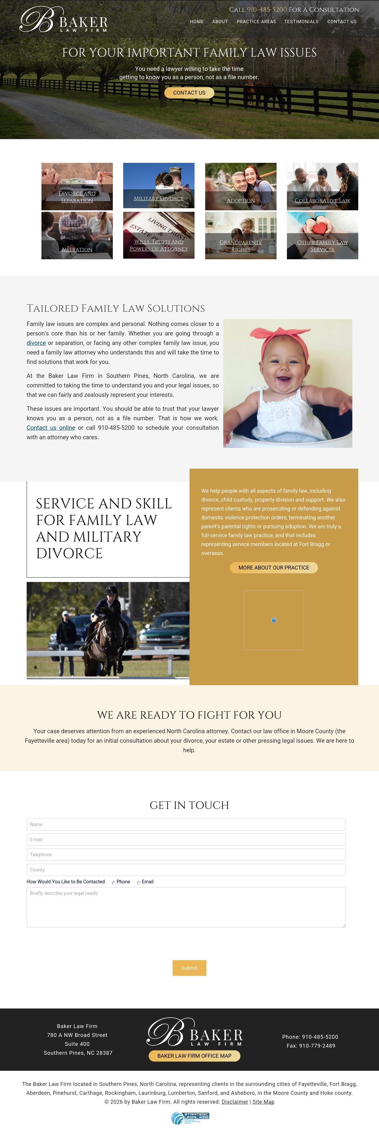 The Baker Law Firm - Southern Pines NC Lawyers