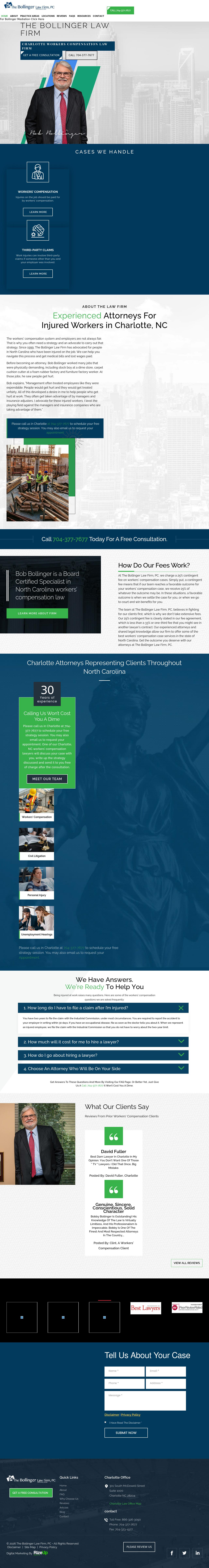 The Bollinger Law Firm, P.C. - Charlotte NC Lawyers