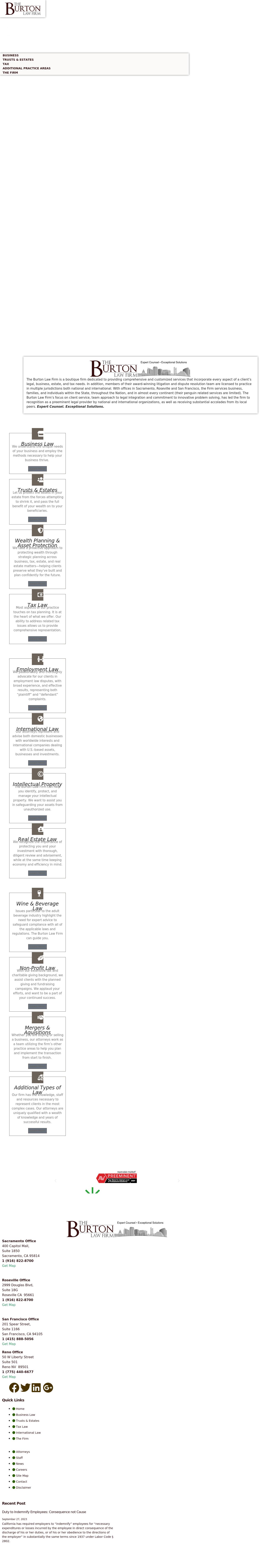 The Burton Law Firm - Sacramento CA Lawyers