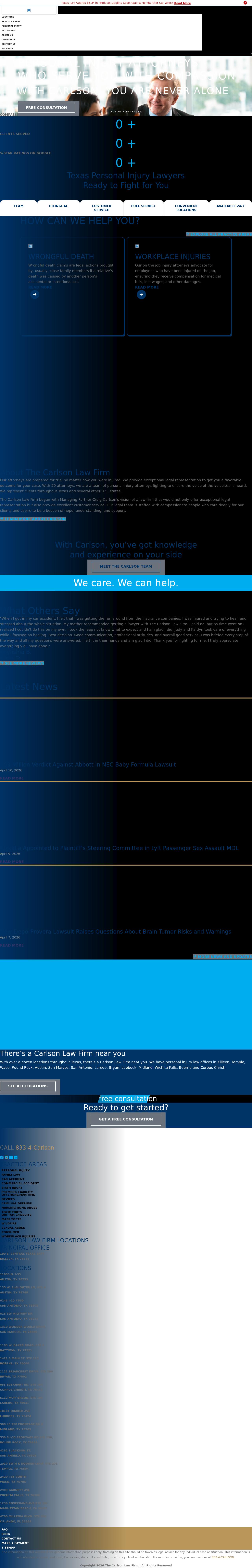 The Carlson Law Firm - Temple TX Lawyers