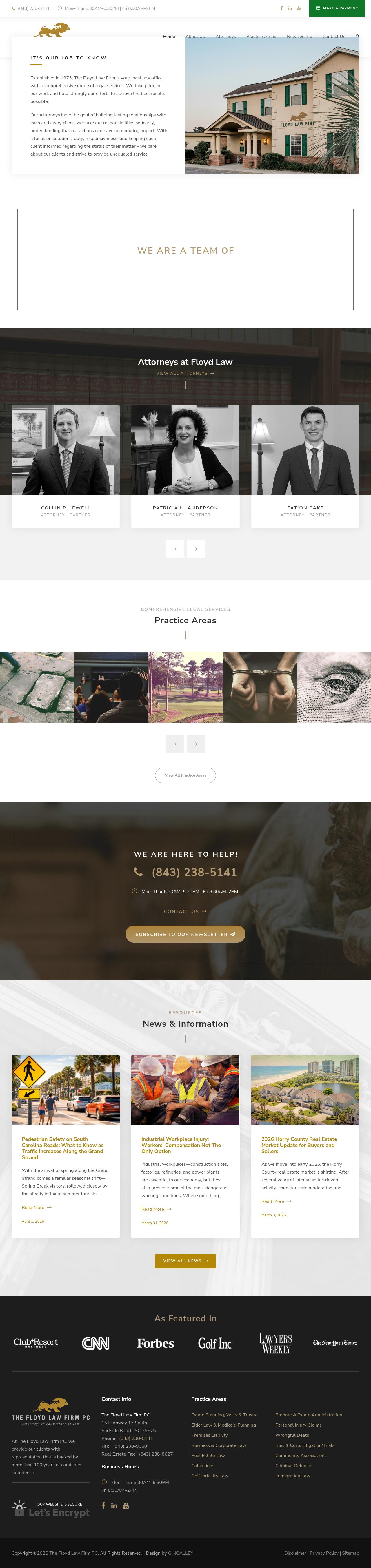 The Floyd Law Firm PC - Surfside Beach SC Lawyers