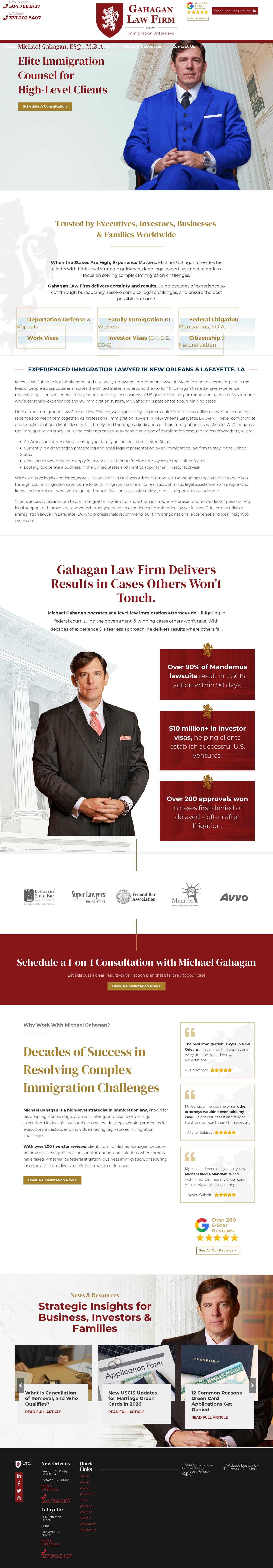 The Immigration Law Firm of New Orleans - Metairie LA Lawyers