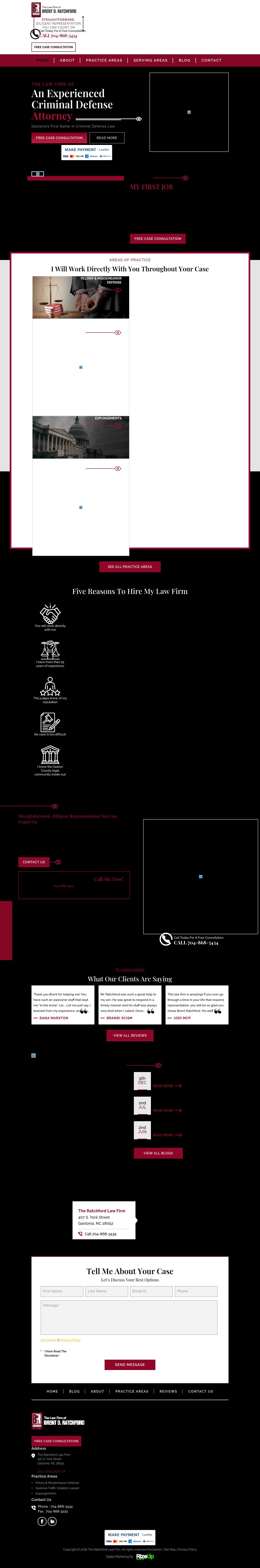 The Law Firm of Brent D. Ratchford - Gastonia NC Lawyers