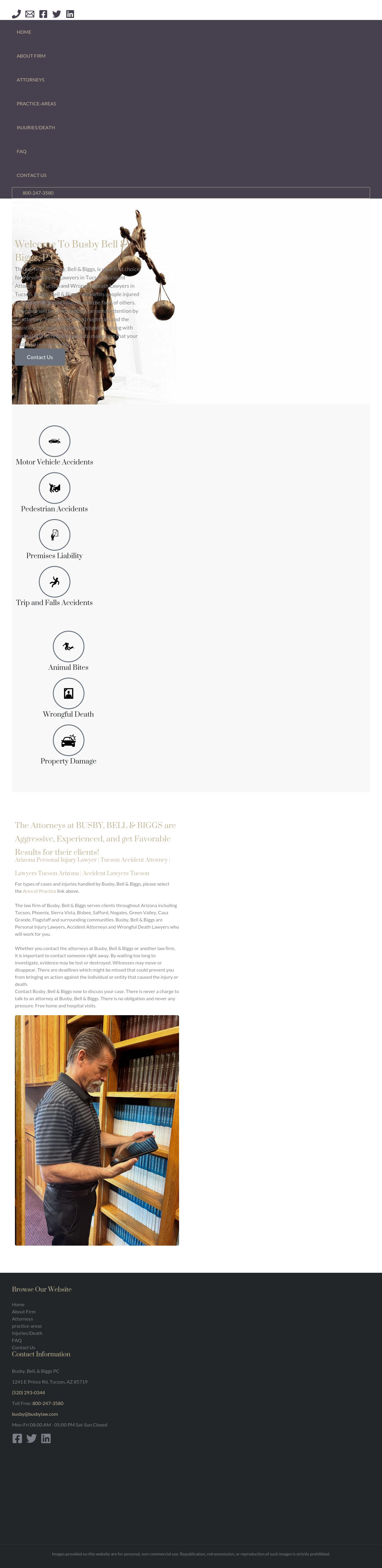 The Law Firm of Busby, Bell & Biggs, P.C. - Tucson AZ Lawyers