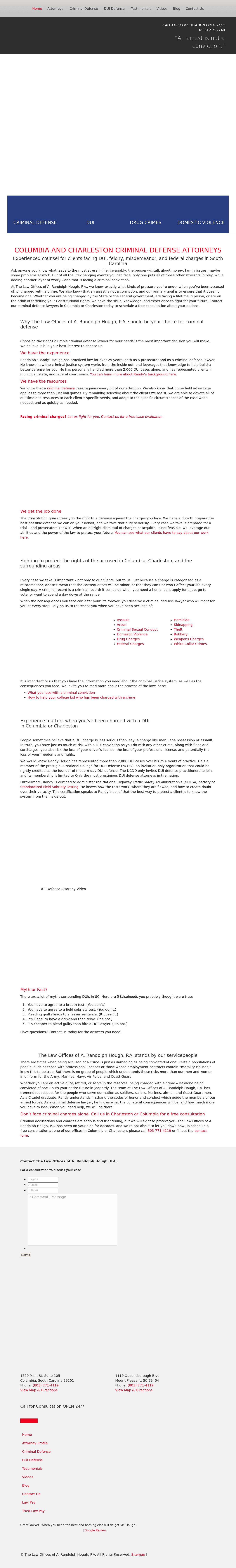 The Law Office of A. Randolph Hough P.A. - Columbia SC Lawyers