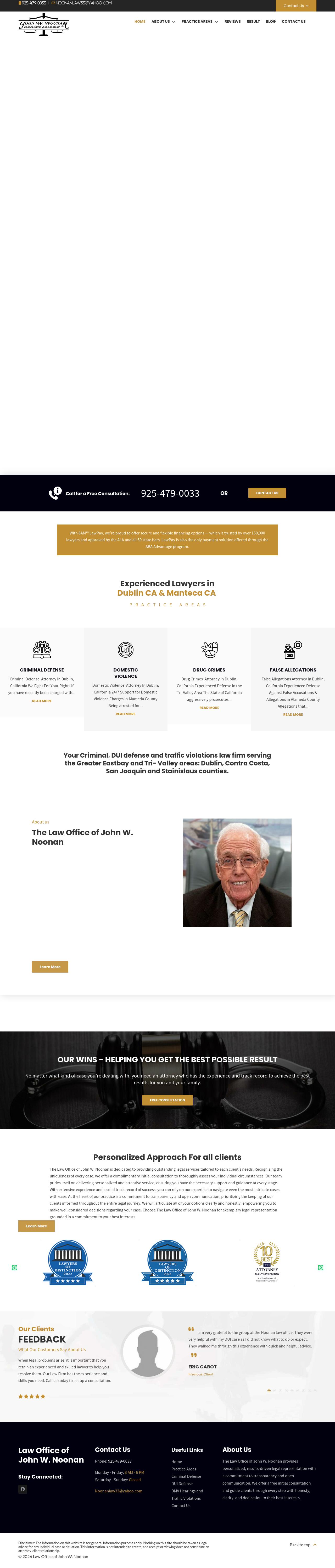 The Law Office of John W. Noonan - Pleasanton CA Lawyers