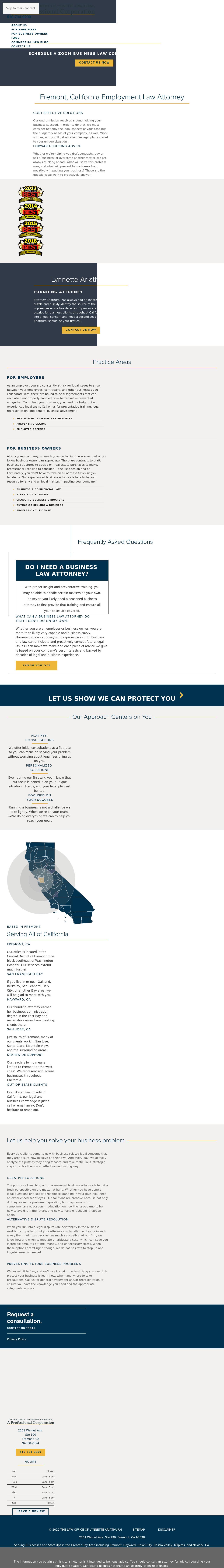 The Law Office of Lynnette Ariathurai, A Professional Corporation - Fremont CA Lawyers