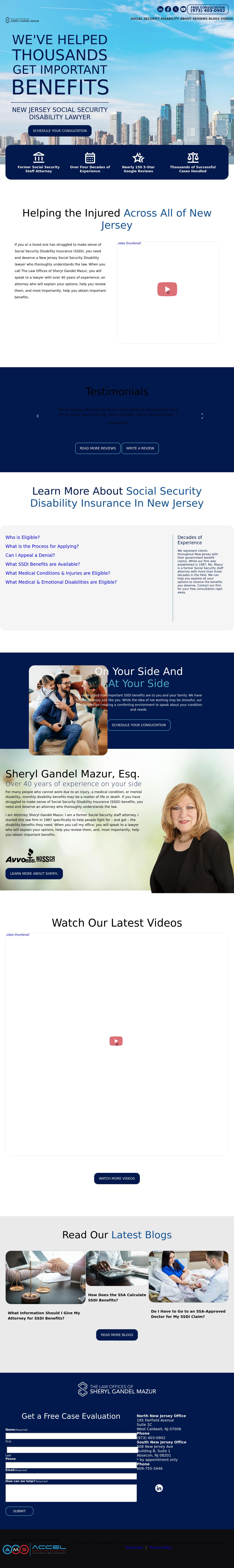The Law Office of Sheryl Gandel Mazur - West Caldwell NJ Lawyers