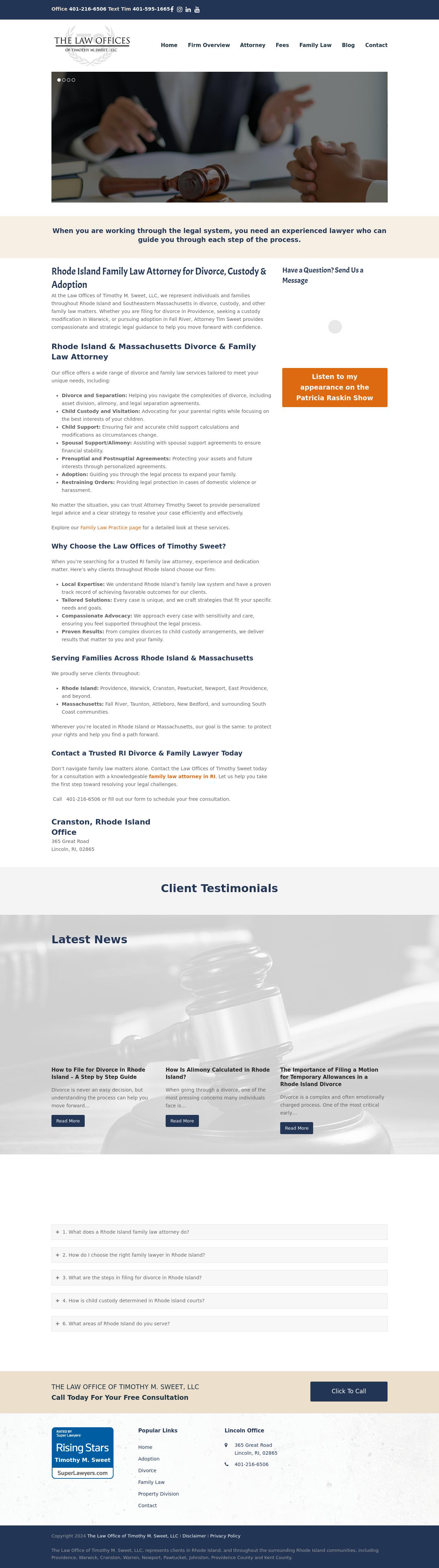 The Law Office of Timothy M. Sweet, LLC - Providence RI Lawyers