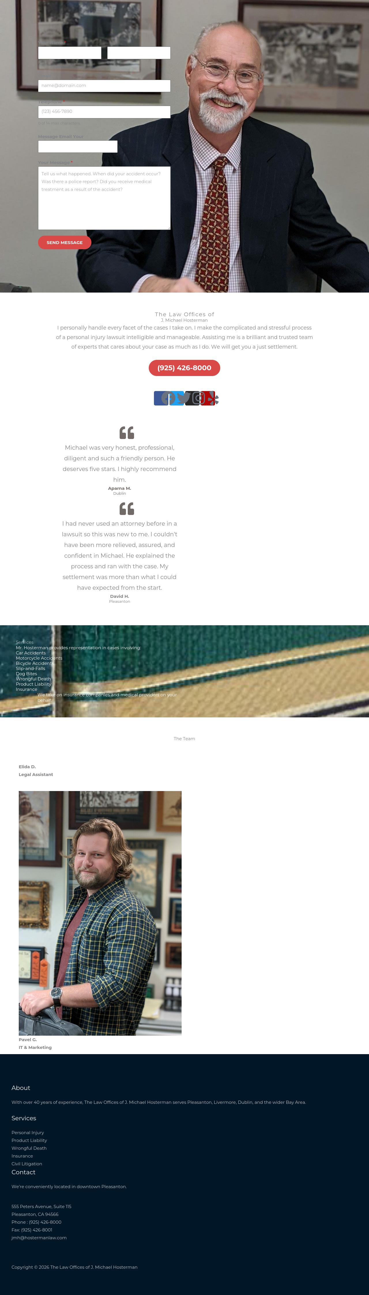 The Law Offices of J. Michael Hosterman - Pleasanton CA Lawyers