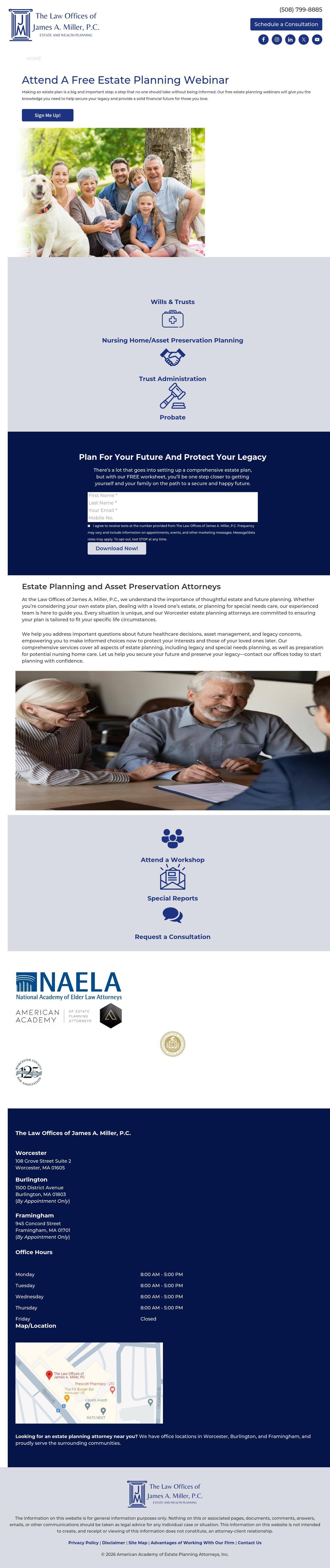 The Law Offices of James A. Miller, P.C. - Burlington MA Lawyers