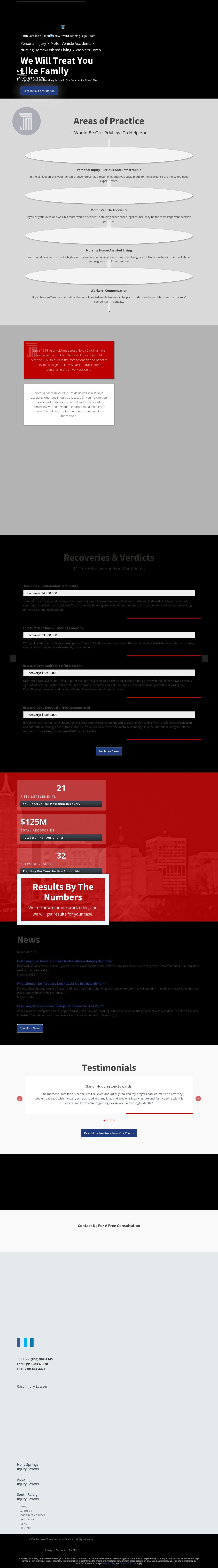 The Law Offices of John M. McCabe, P.A. - Cary NC Lawyers