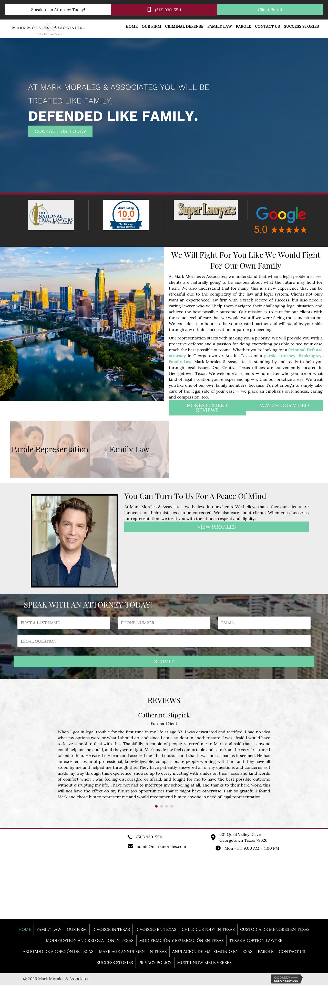 The Law Offices of Morales & Sparks, P.C. - Austin TX Lawyers