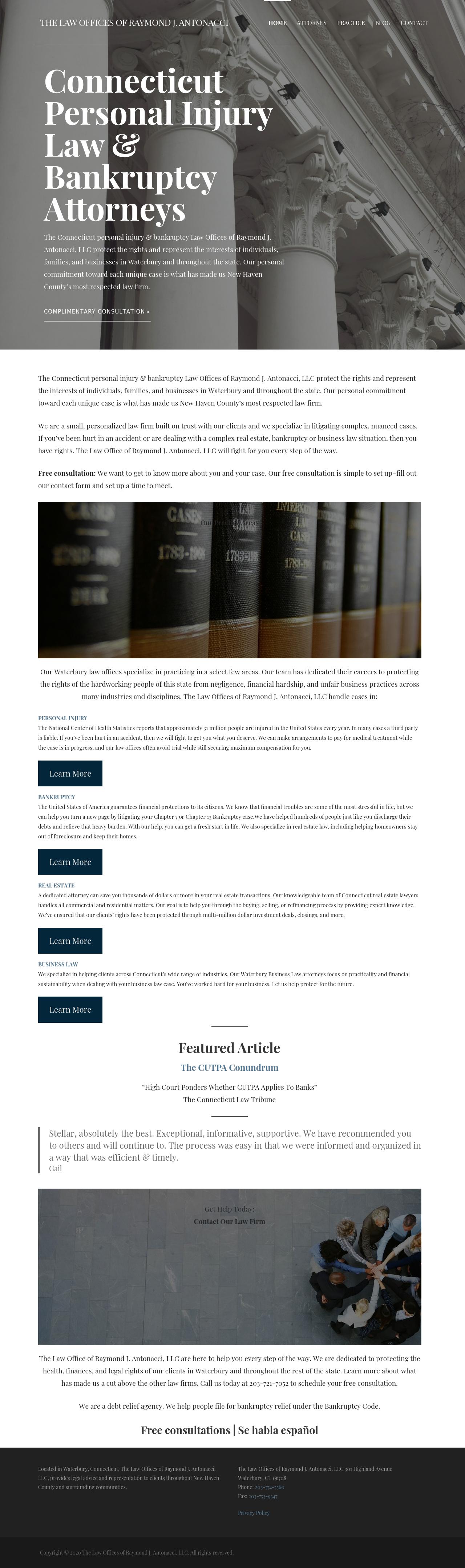 The Law Offices of Raymond J. Antonacci, LLC - Waterbury CT Lawyers