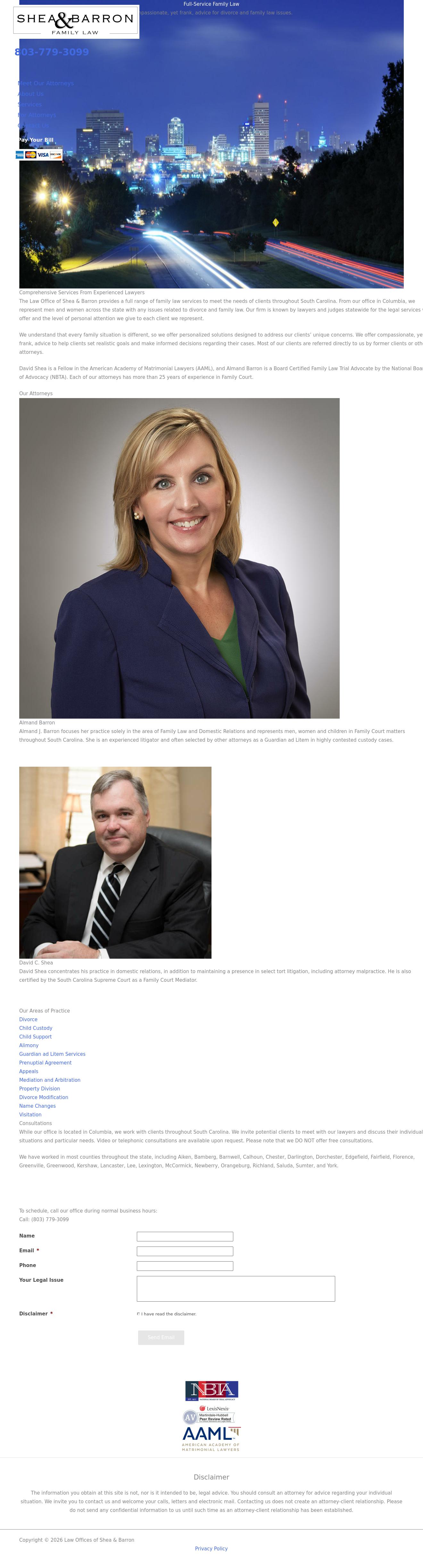 The Law Offices of Shea & Barron - Columbia SC Lawyers