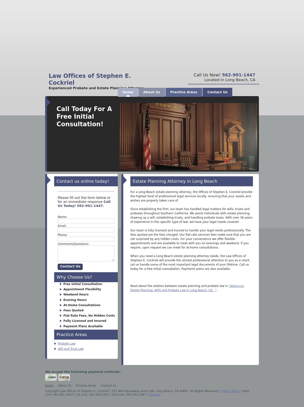 The Law Offices of Stephen E. Cockriel - Long Beach CA Lawyers