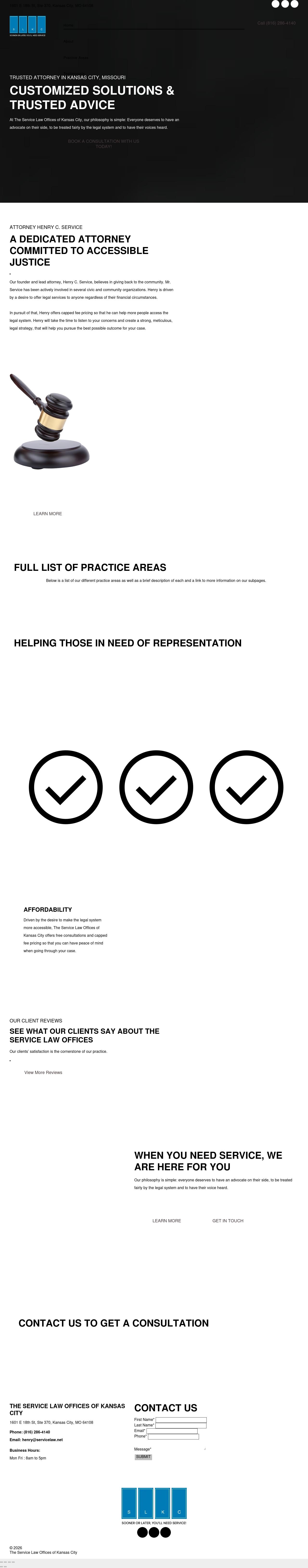 The Service Law Offices, LLC - Kansas City MO Lawyers