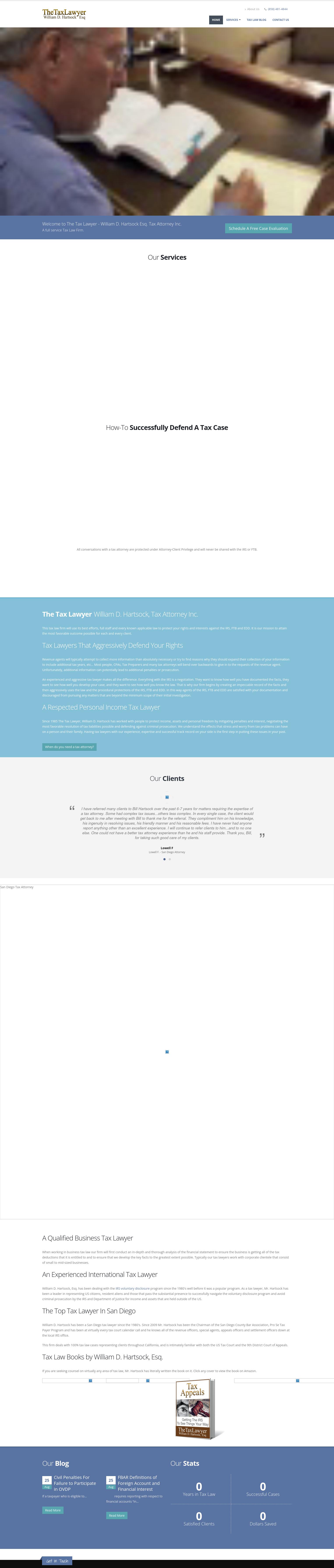 The Tax Lawyer - William D. Hartsock, Tax Attorney Inc. - San Diego CA Lawyers