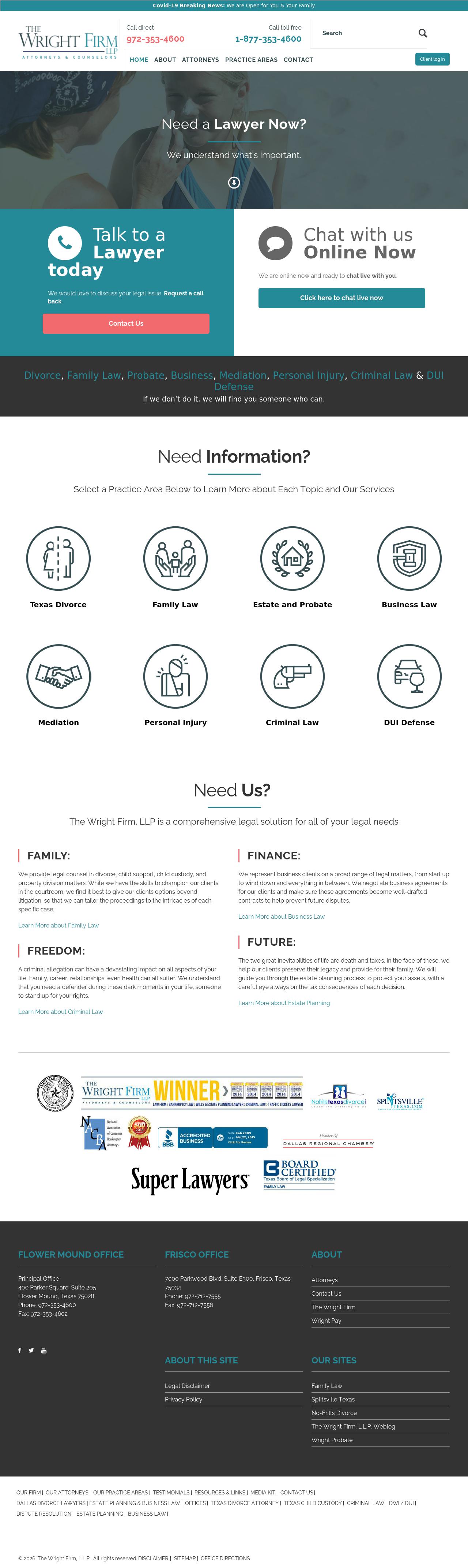 The Wright Firm, LLP - Dallas TX Lawyers