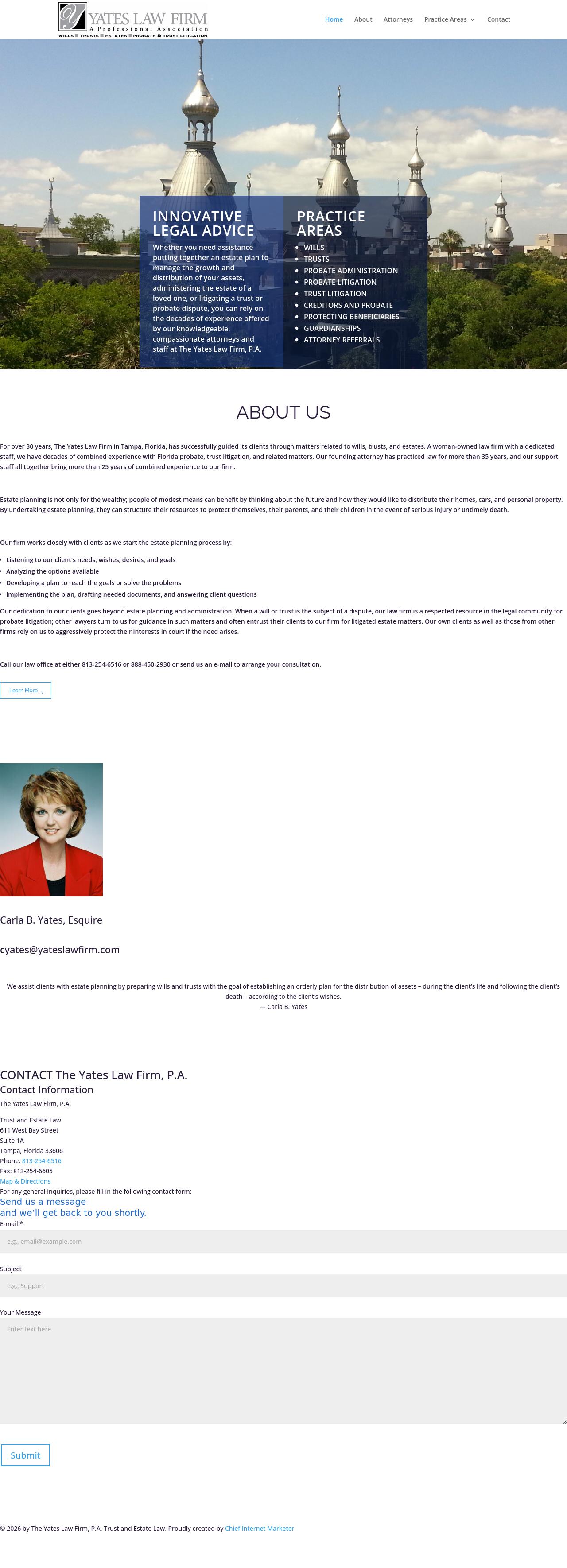 The Yates Law Firm, P.A. - Tampa FL Lawyers