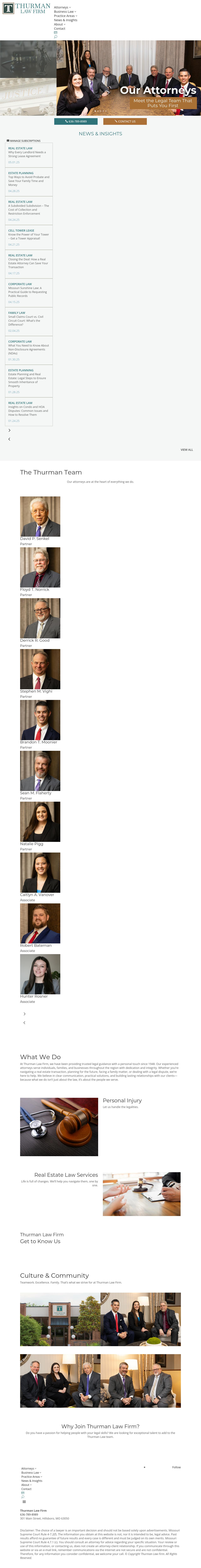 Thurman, Howald, Weber, Senkel & Norrick, L.L.C. - Hillsboro MO Lawyers