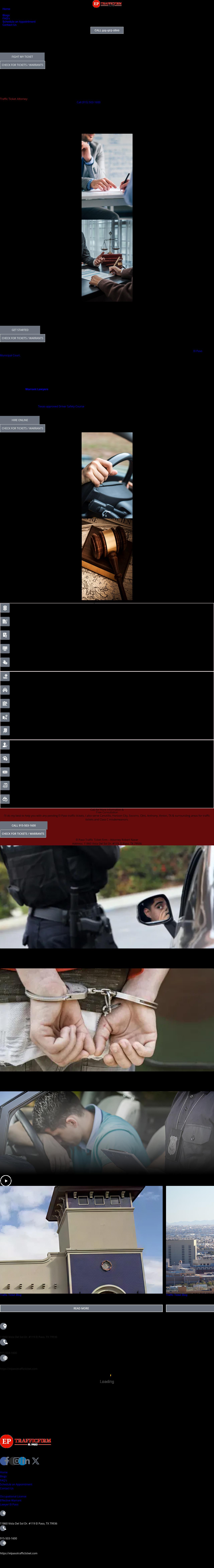 El Paso Traffic Ticket Firm - Attorney Robert Navar - El Paso Texas, USA Lawyers